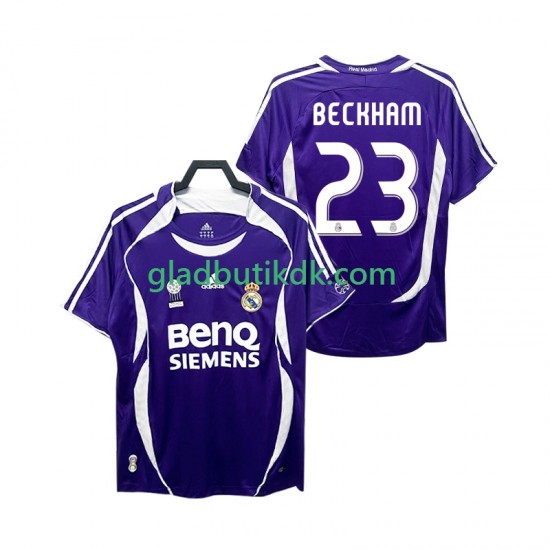 Udebane Trøje Real Madrid Beckham 23 Retro 2006 2007 K/Æ Mænd