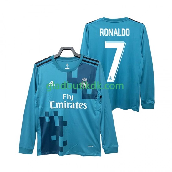 3. Valg Trøje Real Madrid CRISTIANO RONALDO 7 Retro 2017 2018 L/Æ Mænd