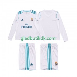 Hjemmebane Trøje Real Madrid Retro 2017 2018 L/Æ Børn(+Shorts)