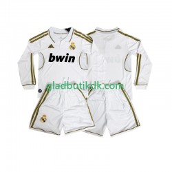 Hjemmebane Trøje Real Madrid Retro 2011 2012 L/Æ Børn(+Shorts)