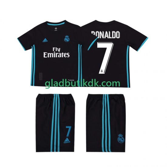 Udebane Trøje Real Madrid Cristiano Ronaldo 7 Retro 2017 2018 K/Æ Børn(+Shorts)