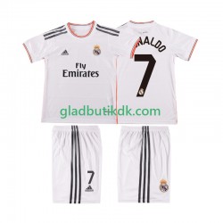 Hjemmebane Trøje Real Madrid Cristiano Ronaldo 7 Retro 2013 2014 K/Æ Børn(+Shorts)