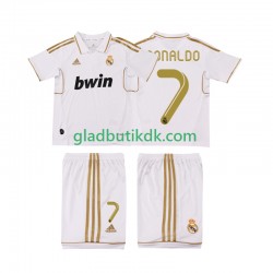 Hjemmebane Trøje Real Madrid Cristiano Ronaldo 7 Retro 2011 2012 K/Æ Børn(+Shorts)