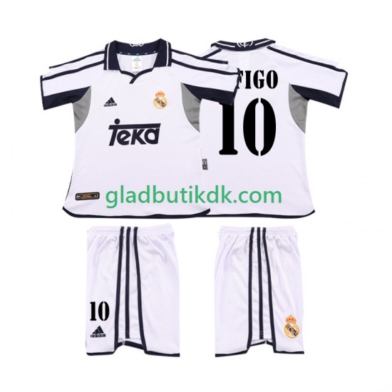 Hjemmebane Trøje Real Madrid FIGO 10 Retro 2001 2002 K/Æ Børn(+Shorts)
