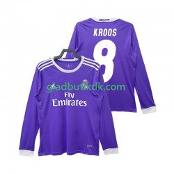 Udebane Trøje Real Madrid KROOS 8 Retro 2016 2017 L/Æ Mænd