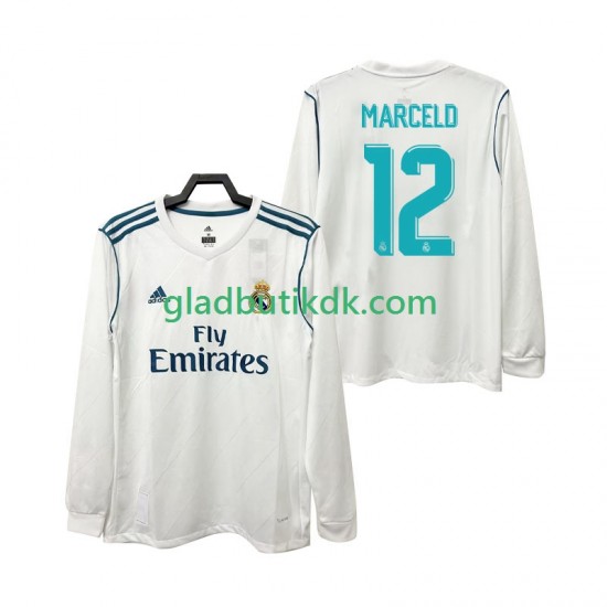 Hjemmebane Trøje Real Madrid MARCELD 12 Retro 2017 2018 L/Æ Mænd
