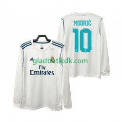 Hjemmebane Trøje Real Madrid MODRIC 10 Retro 2017 2018 L/Æ Mænd