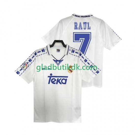 Hjemmebane Trøje Real Madrid RAUL 7 Retro 1996 1997 K/Æ Mænd
