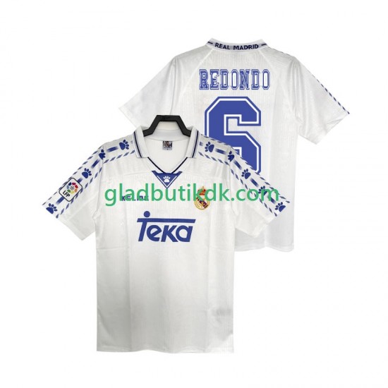Hjemmebane Trøje Real Madrid REDONDO 6 Retro 1996 1997 K/Æ Mænd