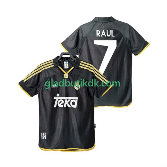 Udebane Trøje Real Madrid Raul 7 Retro 1999 2001 K/Æ Mænd
