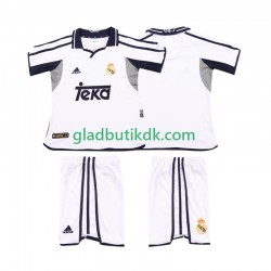 Hjemmebane Trøje Real Madrid Retro 2001 2002 K/Æ Børn(+Shorts)