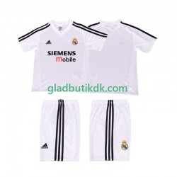 Hjemmebane Trøje Real Madrid Retro 2004 20025 K/Æ Børn(+Shorts)