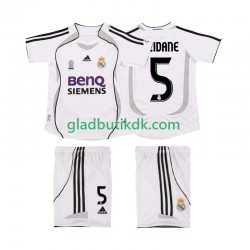Hjemmebane Trøje Real Madrid ZIDANE 5 Retro 2006 2007 K/Æ Børn(+Shorts)
