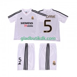 Hjemmebane Trøje Real Madrid ZIDANE 5 Retro 2004 20025 K/Æ Børn(+Shorts)