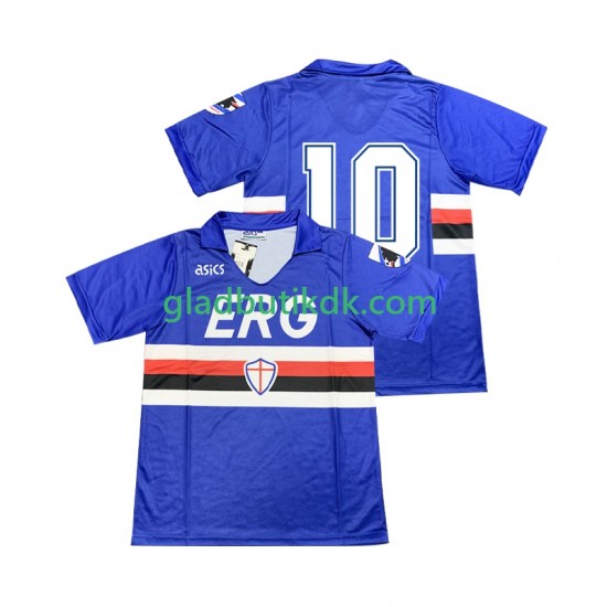 Hjemmebane Trøje Sampdoria 10 Retro 1990 1991 K/Æ Mænd