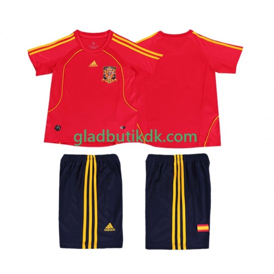 Hjemmebane Trøje Spanien Retro 2008 K/Æ Børn(+Shorts)