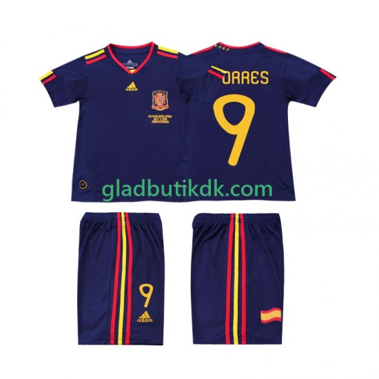 Udebane Trøje Spanien TORRES 9 Retro 2010 K/Æ Børn(+Shorts)