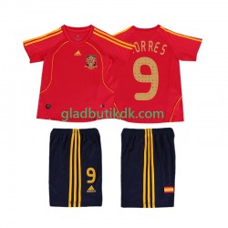 Hjemmebane Trøje Spanien TORRES 9 Retro 2008 K/Æ Børn(+Shorts)