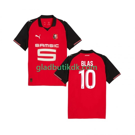 Hjemmebane Trøje Stade Rennais Ludovic Blas 10 2025-2026 K/Æ Mænd