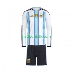 Hjemmebane Trøje Argentina World Cup 2026 L/Æ Børn(+Shorts)