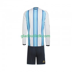 Hjemmebane Trøje Argentina World Cup 2026 L/Æ Børn(+Shorts)