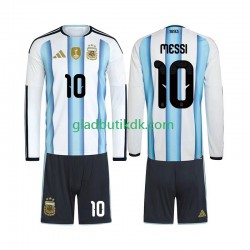 Hjemmebane Trøje Argentina Lionel Messi 10 World Cup 2026 L/Æ Børn(+Shorts)