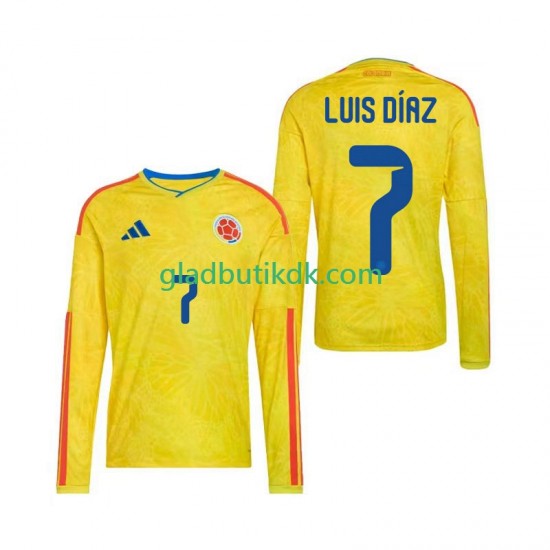Hjemmebane Trøje Colombia Luis Diaz 7 World Cup 2026 L/Æ Mænd
