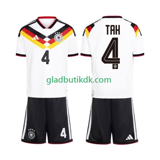 Hjemmebane Trøje Tyskland Jonathan Tah 4 World Cup 2026 K/Æ Børn(+Shorts)