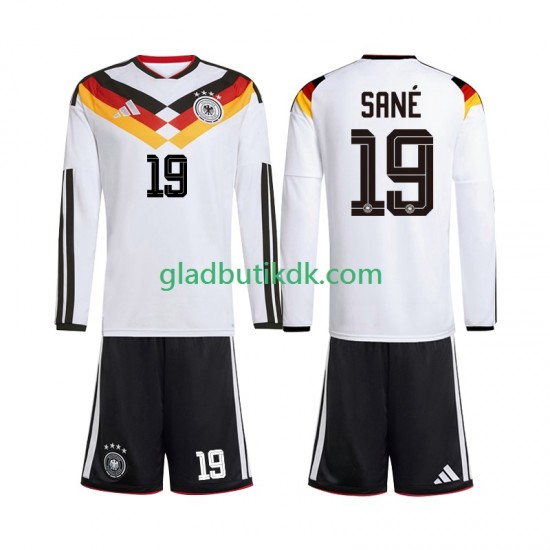 Hjemmebane Trøje Tyskland Leroy Sane 19 World Cup 2026 L/Æ Børn(+Shorts)