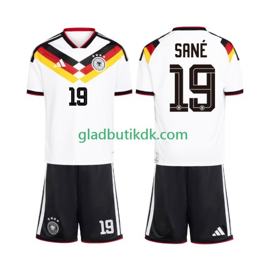 Hjemmebane Trøje Tyskland Leroy Sane 19 World Cup 2026 K/Æ Børn(+Shorts)