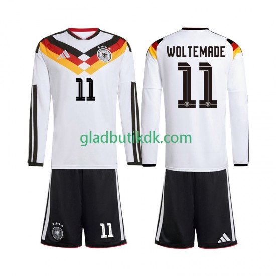 Hjemmebane Trøje Tyskland Woltemade 11 World Cup 2026 L/Æ Børn(+Shorts)