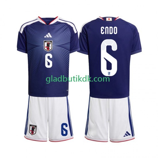 Hjemmebane Trøje Japan Wataru Endo 6 World Cup 2026 K/Æ Børn(+Shorts)