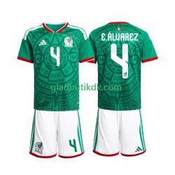 Hjemmebane Trøje Mexico Edson Alvarez 4 World Cup 2026 K/Æ Børn(+Shorts)