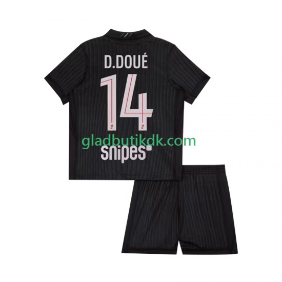 4. Valg Trøje Paris Saint-Germain Desire Doue 14 2025-2026 K/Æ Børn(+Shorts)