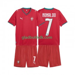 Hjemmebane Trøje Portugal Cristiano Ronaldo 7 World Cup 2026 K/Æ Børn(+Shorts)