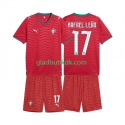 Hjemmebane Trøje Portugal Rafael Leao 17 World Cup 2026 K/Æ Børn(+Shorts)