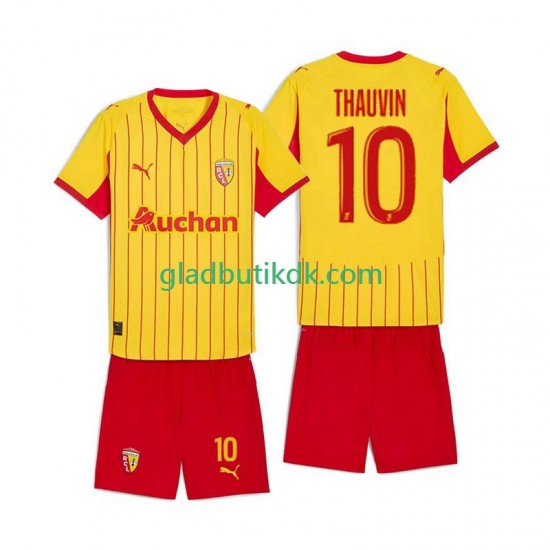 Hjemmebane Trøje RC Lens Florian Thauvin 10 2025-2026 K/Æ Børn(+Shorts)