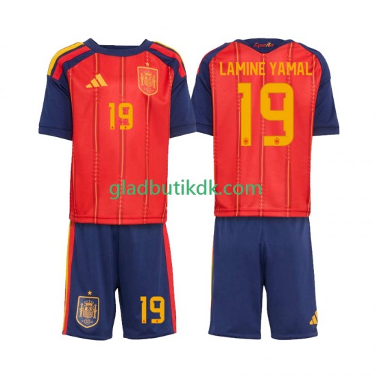 Hjemmebane Trøje Spanien Lamine Yamal 19 World Cup 2026 K/Æ Børn(+Shorts)