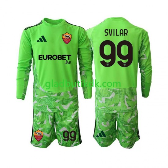 Hjemmebane Trøje AS Roma Målmand Mile Svilar 99 2026-2027 L/Æ Børn(+Shorts)