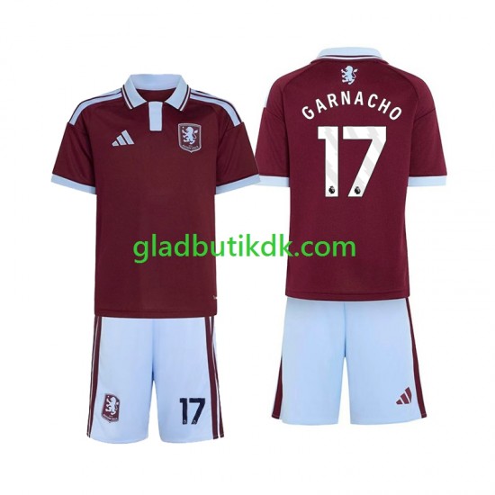 Hjemmebane Trøje Aston Villa Alejandro Garnacho 17 2026-2027 K/Æ Børn(+Shorts)