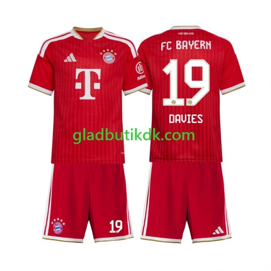 Hjemmebane Trøje FC Bayern München Alphonso Davies 19 2026-2027 K/Æ Børn(+Shorts)