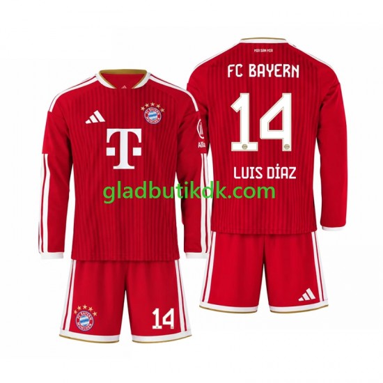 Hjemmebane Trøje FC Bayern München Luis Diaz 14 2026-2027 L/Æ Børn(+Shorts)