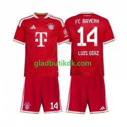 Hjemmebane Trøje FC Bayern München Luis Diaz 14 2026-2027 K/Æ Børn(+Shorts)