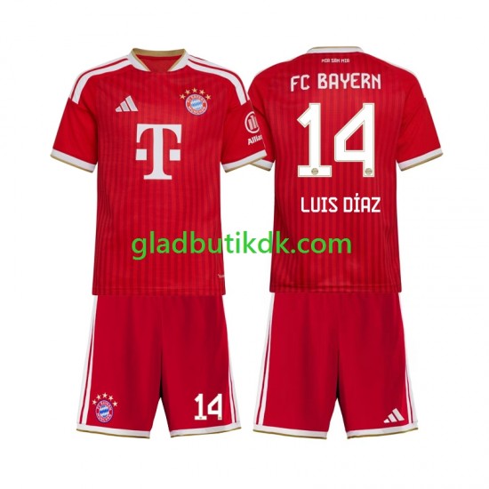 Hjemmebane Trøje FC Bayern München Luis Diaz 14 2026-2027 K/Æ Børn(+Shorts)