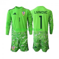 Hjemmebane Trøje Kroatien Målmand Dominik Livakovic 25 2026-2027 L/Æ Børn(+Shorts)
