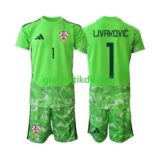 Hjemmebane Trøje Kroatien Målmand Dominik Livakovic 25 2026-2027 K/Æ Børn(+Shorts)