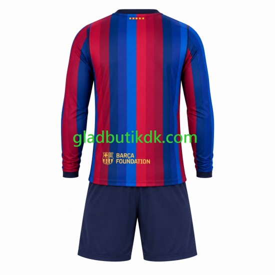 Hjemmebane Trøje FC Barcelona 2026-2027 L/Æ Børn(+Shorts)