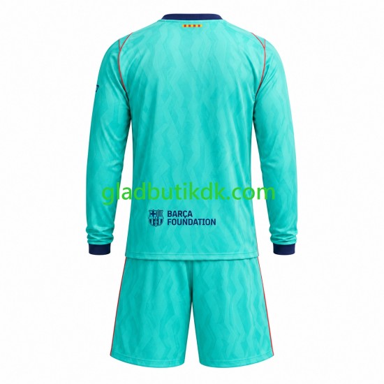 3. Valg Trøje FC Barcelona 2026-2027 L/Æ Børn(+Shorts)