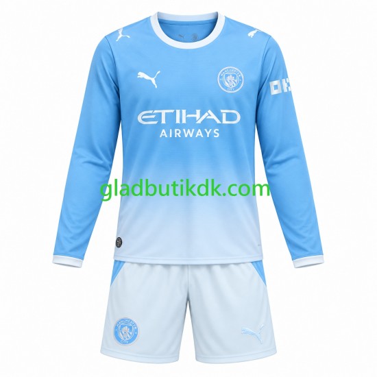 Hjemmebane Trøje Manchester City 2026-2027 L/Æ Børn(+Shorts)