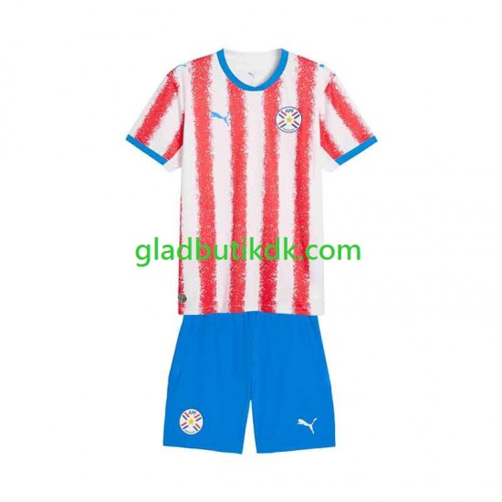 Hjemmebane Trøje Paraguay 2026 K/Æ Børn(+Shorts)